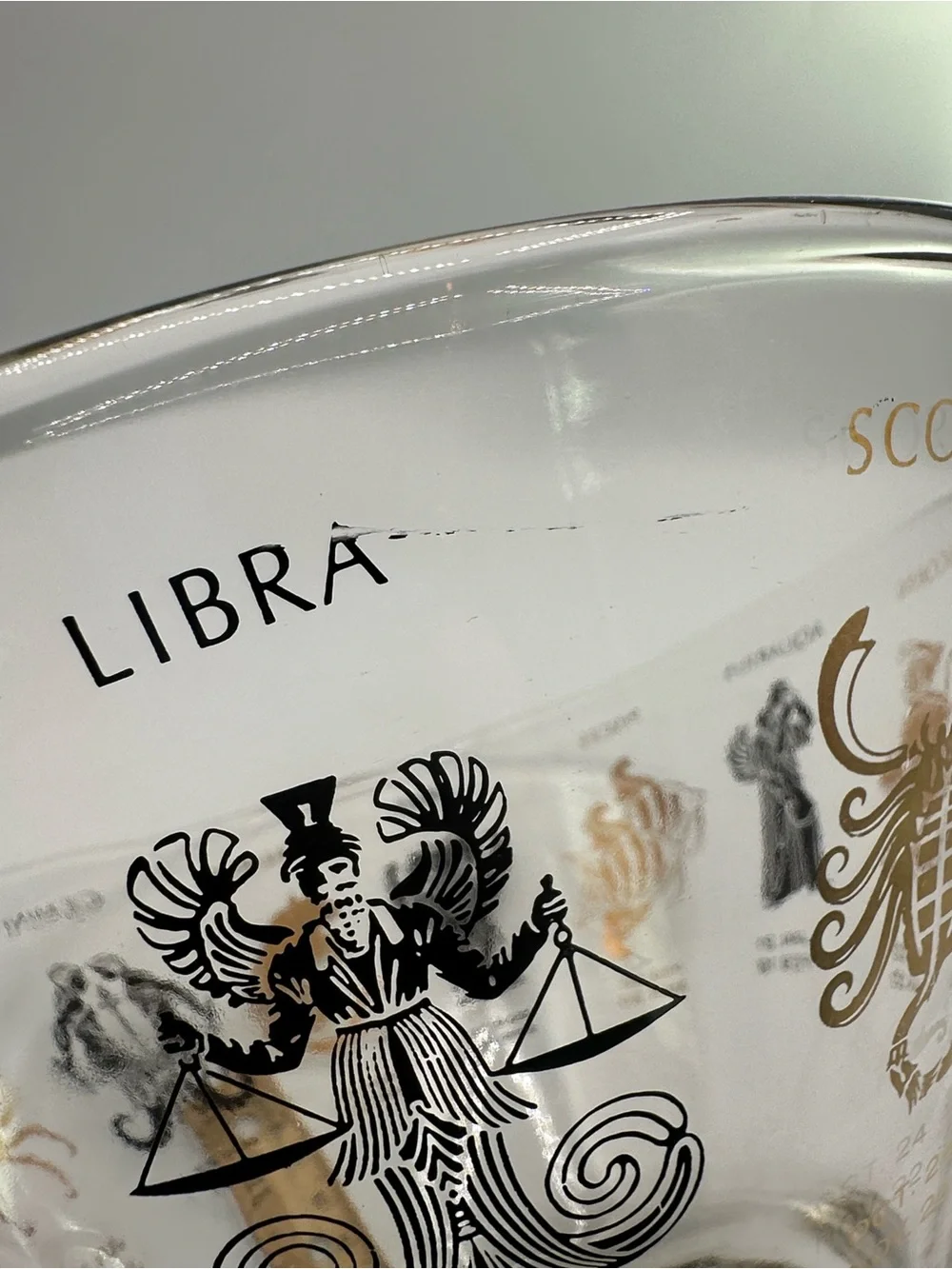 Anchor Hocking Zodiac / astrological chip bowl or salad bowl. 1960s